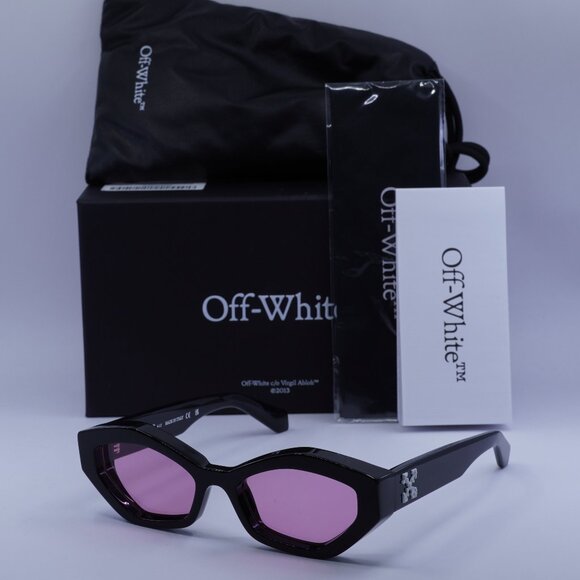 Off-White OERI144 HILO 1030 Cat Eye Sunglasses – Black/Pink main image 7